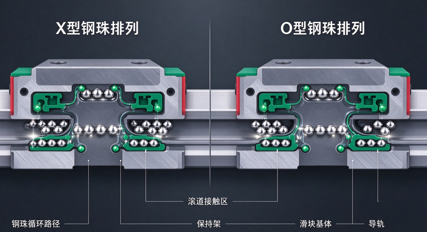 2026年CG系列抗扭矩型滚珠直线导轨评测口碑：DB构型与DF构型抗扭矩数据排行对比.png